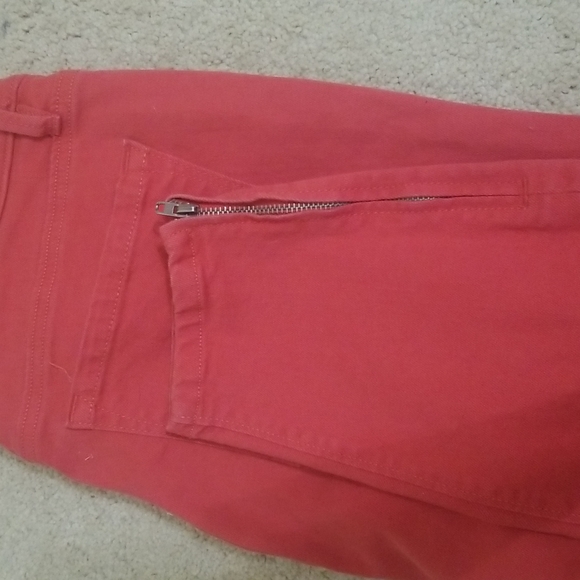 LOFT Ann Taylor Curvy Ankle Skinny Red jeans - Picture 2 of 8
